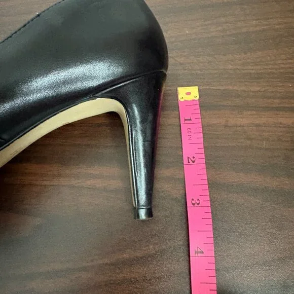 Cole Haan Women's Black Leather Heels Platform Pumps Size 7.5 - Picture 4 of 11